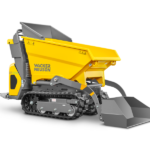 Wacker Neuson DT05e minidumper a emissioni zero e cassone ribaltabile anteriore con pala autocaricante, carico utile 500kg