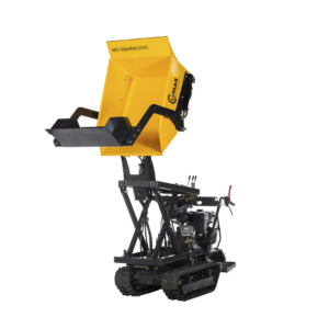 LUMAG MD500HPROHTS Minidumper con ribaltamento alto, cassone ribaltabile anteriore e pala auto-caricante, 500 kg di carico utile
